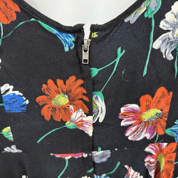 Moulinette Soeurs Anthropologie Astere Everywhere 3D Dress Floral Black 0 - Picture 7 of 8